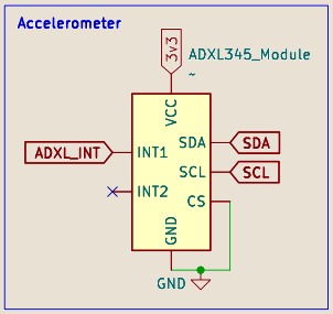 Accelerometer portion of the schematic